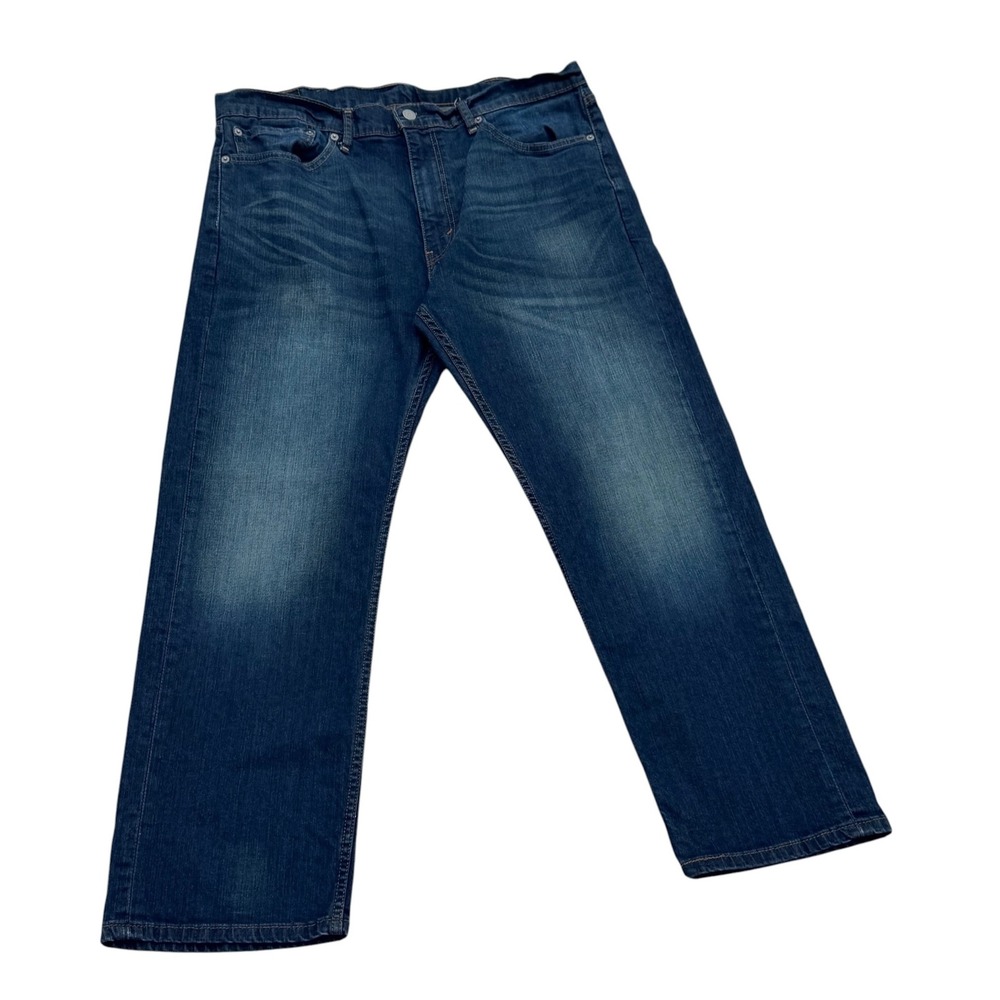 Levi's 505 Regular Fit Jeans Mens 38x29 Blue Denim EUC DarkWash Straight Leg